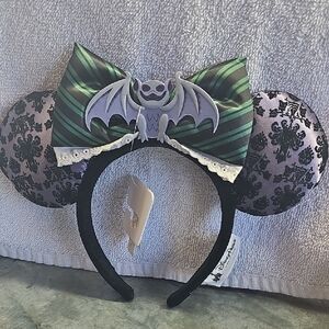 2020 Disney Parks Haunted Mansion Minnie Ears Headband NEW